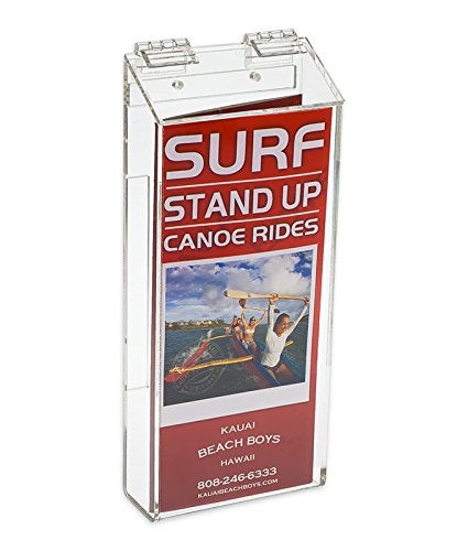 SOURCEONE.ORG Outdoor Brochure Holder Acrylic Wall Mounting Literature Dispenser - Image 1